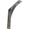 Ekena Millwork Morris Steel Bracket, Hammered Silver 3"W x 18"D x 18"H BKTM03X18X18MOHSV - alternate 1